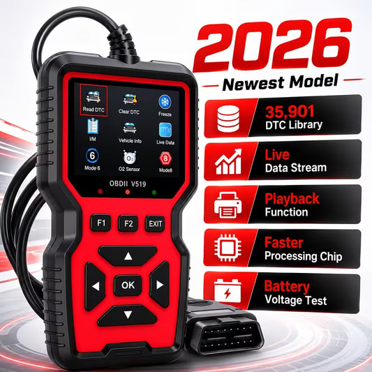 Professionell OBD2-scanner - uppgraderad OBDII + CAN-kodläsare