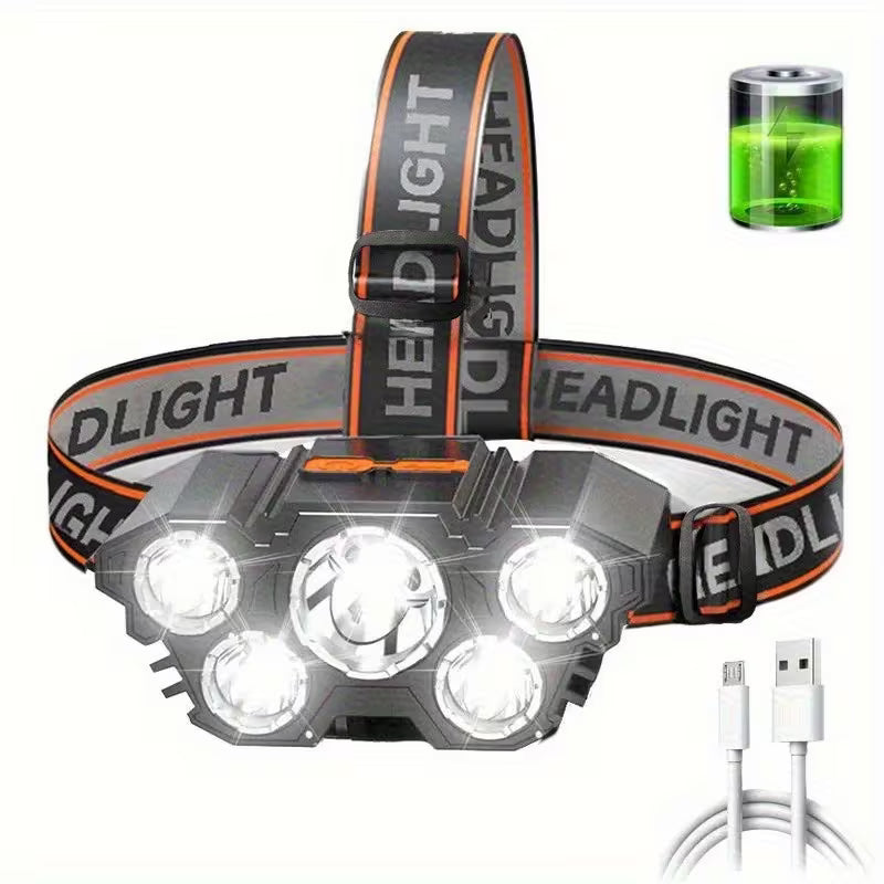1 st. 5 LED ultra bright nödljus