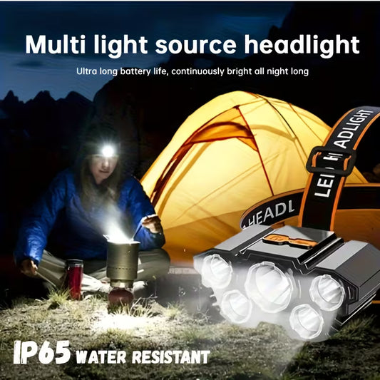 1 st. 5 LED ultra bright nödljus