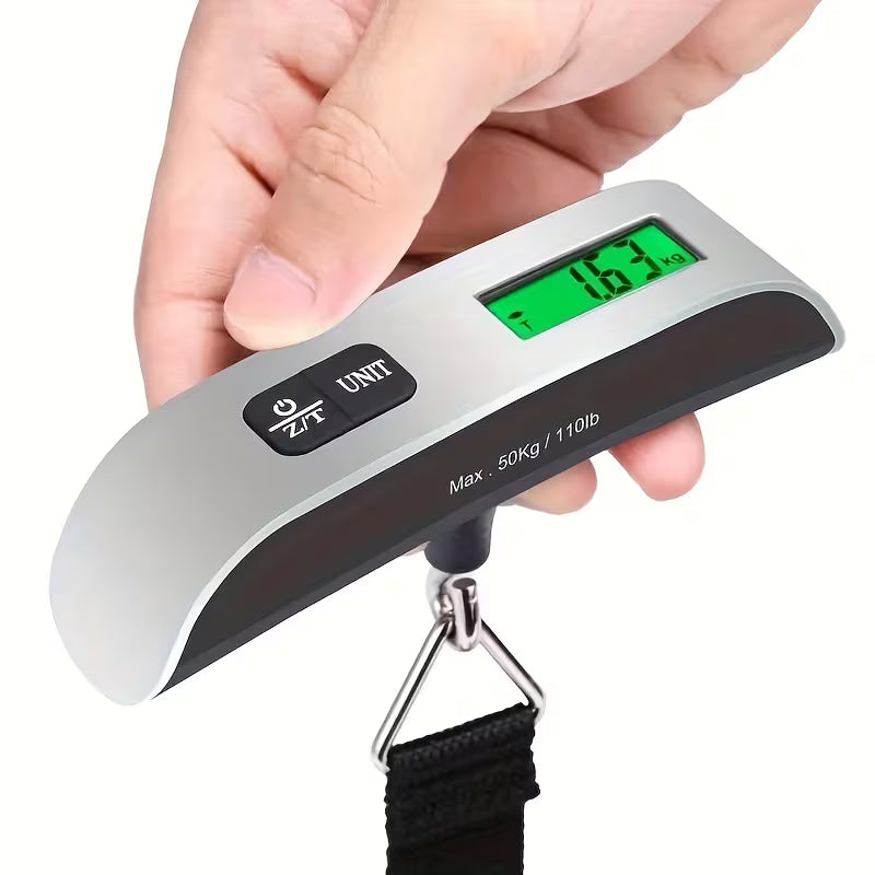 Portabel 50 kg/10 g hängande elektronisk digital resvåg för resväska