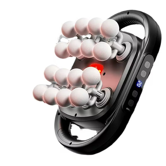 Elektrisk massagapparat med 16 massagehuvuden